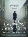 Cover image for Defending Britta Stein